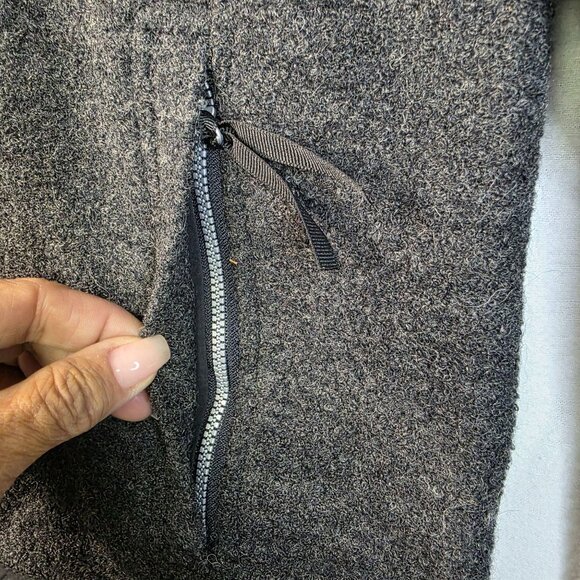 Woolrich Womens Medium Charcoal Wool Blend Zip Jacket 80s Deadstock USA Vintage - Picture 5 of 13